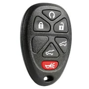 KeylessOption replacement fob for Cadillac/Chevrolet/GMC (15913427) 6-button remote key fob w/ remote start & trunk release