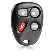 KeylessOption replacement fob for Cadillac/Chevrolet/Oldsmobile/Pontiac (25695954) 4-button remote key fob w/ trunk release