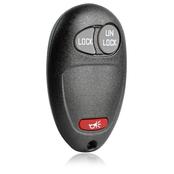 KeylessOption replacement fob for Chevrolet, GMC, Hummer, Isuzu, Oldsmobile, Pontiac 3-button remote key fob w/ panic alarm