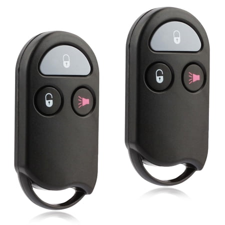 KeylessOption replacement fob for Nissan, Infiniti (1F5Z-15K601-AA) 3-button remote fob, 2 pack