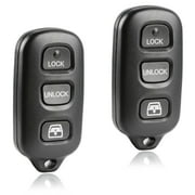 KeylessOption replacement for 1999-2009 Toyota 4runner 2001-2007 Sequoia 89742-35021 3-button Remote Key Fob, 2 pack