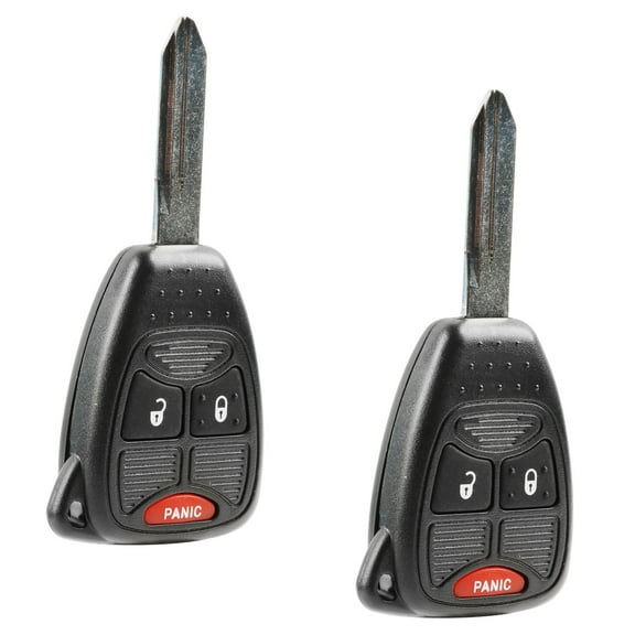 KeylessOption replacement for 2004 - 2007 Dodge Caravan, Grand Caravan and Chrysler Town & Country 3-button Remote Key Fob, 2 pack