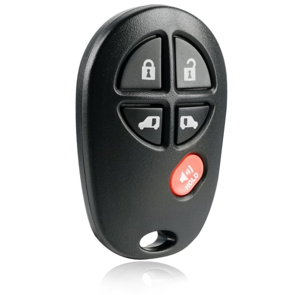 KeylessOption replacement for 2004-2020 Toyota Sienna 89742-AE031 5-button Remote Key Fob
