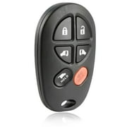 KeylessOption replacement for 2004-2020 Toyota Sienna 89742-AE050 6-button Remote Key Fob