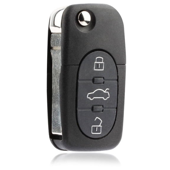 KeylessOption replacement for Audi (4D0837231E, 4D0837231P, MYT8Z0837231) Keyless Entry Remote Flip Key Fob