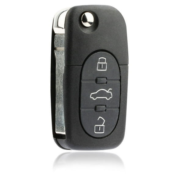 KeylessOption replacement for Audi 4D0837231E Keyless Entry Remote Flip Key Fob