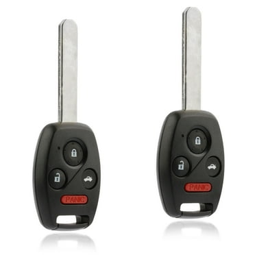 KeylessOption replacement for Honda Accord Coupe, CR-V, and Fit 4-button Remote Key Fob, 2 pack