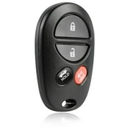 KeylessOption replacement for Toyota Avalon, Solara 89742-AA040 4-button Remote Key Fob