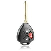 KeylessOption replacement for Toyota RAV4, Yaris, and Scion xB 89070-12380, 89070-42670 3-button Remote Key Fob