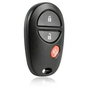 KeylessOption replacement for Toyota Tundra, Tacoma Sienna, Highlander, Sequoia 89742-AE010 3-button Remote Key Fob