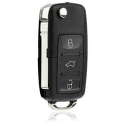 KeylessOption replacement for Volkswagen Golf, Jetta, Passat and Beetle NBG735868T, NBG 735868T Flip Key Fob