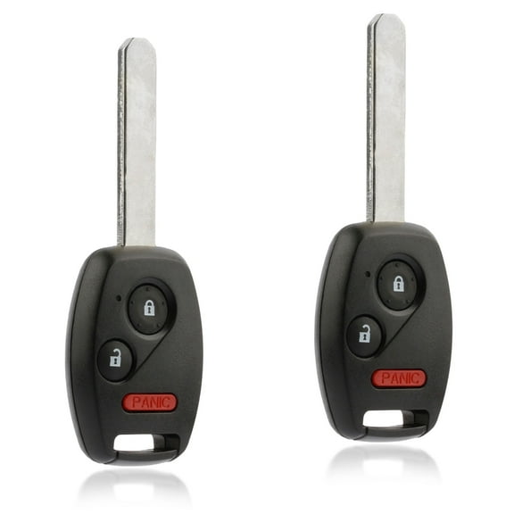 Keylessoption 3-button Remote Key Fob Replacement for Honda, 2 Pack