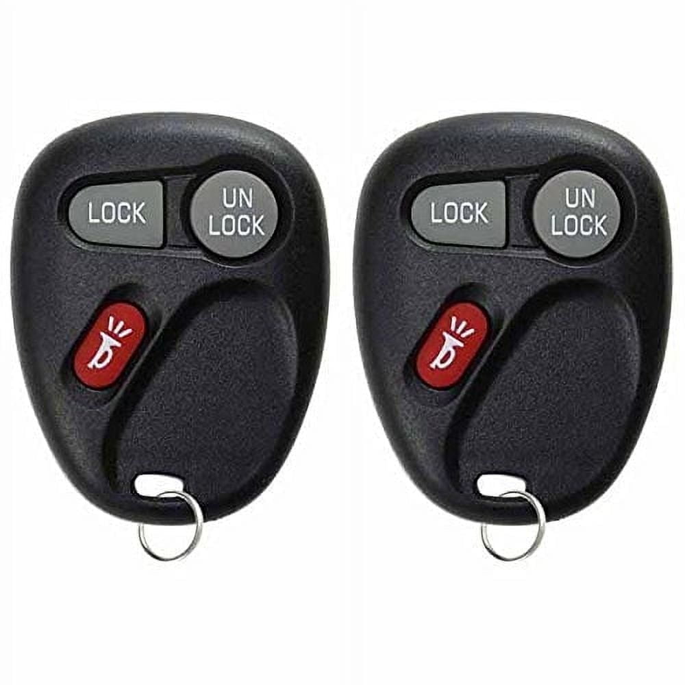 KeylessOption 2 PACK Replacement Key Fob for GMC & Chevy Vehicles, 3 ...