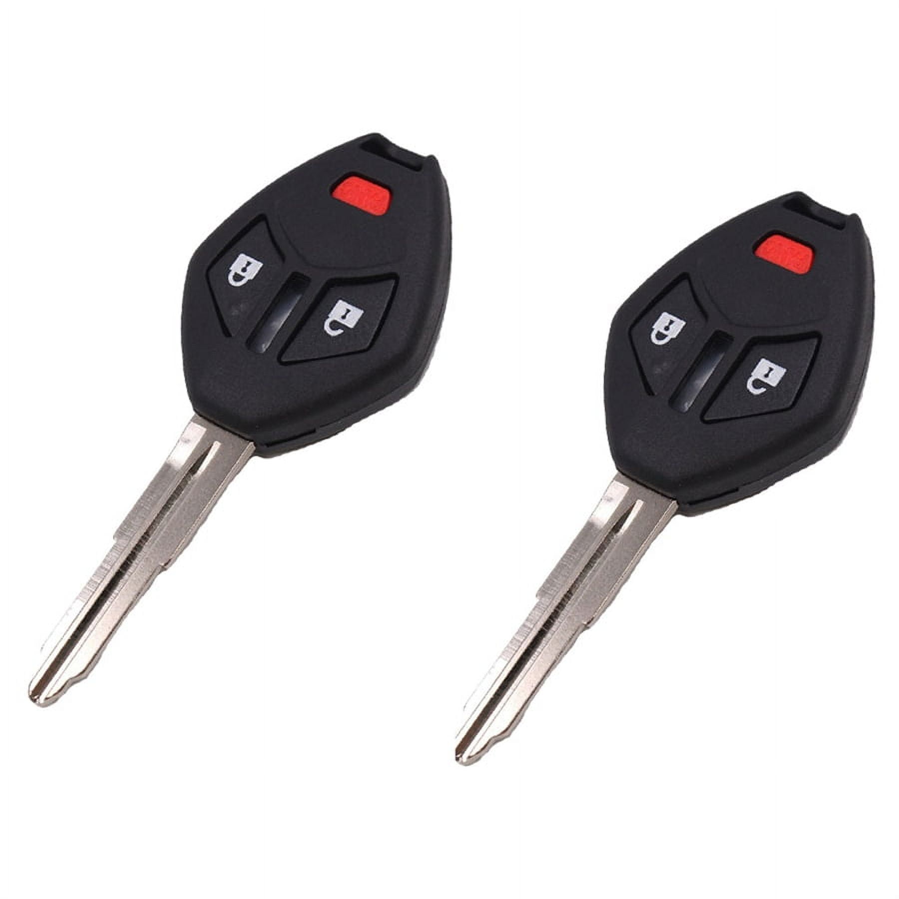 2 Pack - Keyless Car Key Fob Case for Mitsubishi Lancer/Outlander 2007 ...