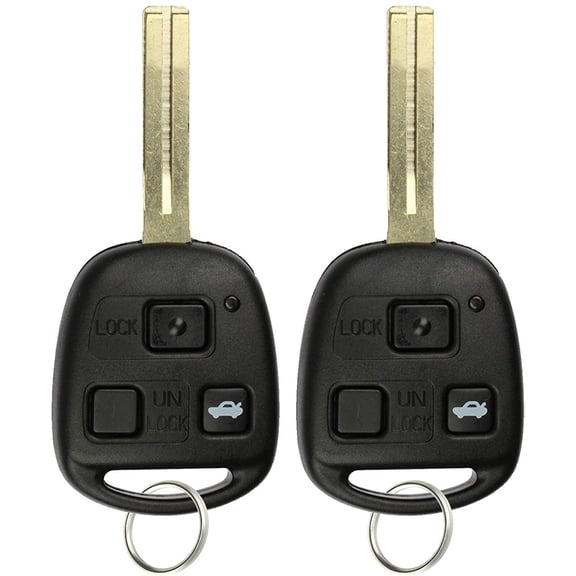Keylessoption Remote Control Car Key Fob 2 PACK for Lexus ES300/GS300/GS400/GS430/IS300/LS400