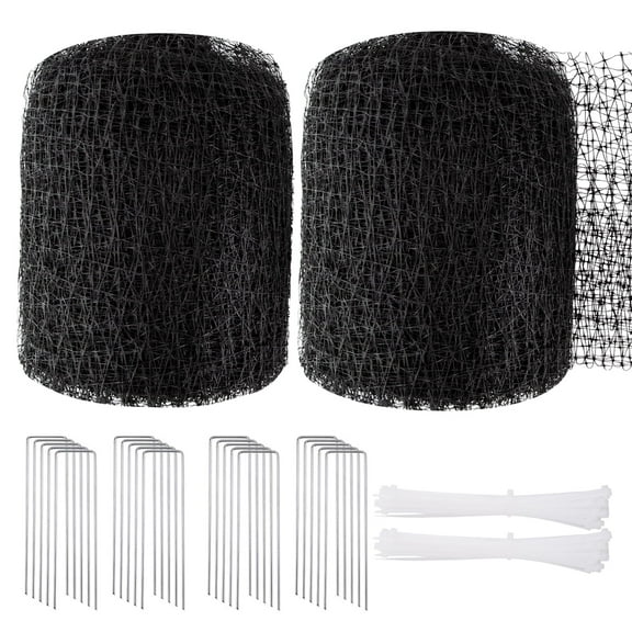 Keylever Bird Netting, 2 Pack 5 x 100 ft Reusable Chicken Wire for Garden Plants Fruit Trees Vegetables Against Birds, Deer and Other Animals