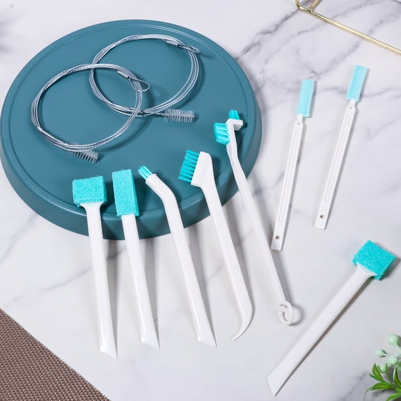 Keyohome 10 Pcs Efficient Ice Maker Cleaner Brush Set Multifunctional Ice Machine Cleaning Brush Kit for Crevice Corner Tight Space