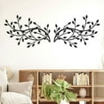 thumbnail image 1 of Keyohome 2 Pack Metal Wall Art Tree Leaf Wall Decor Vine Olive Branch Leaf Wall Sculpture Sturdy Home Decor, Black, 1 of 9