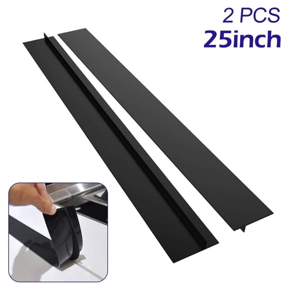 Keyohome 2Pcs Silicone Kitchen Stove Counter Gap Cover Oven Guard Spill Seal Slit Filler,25"