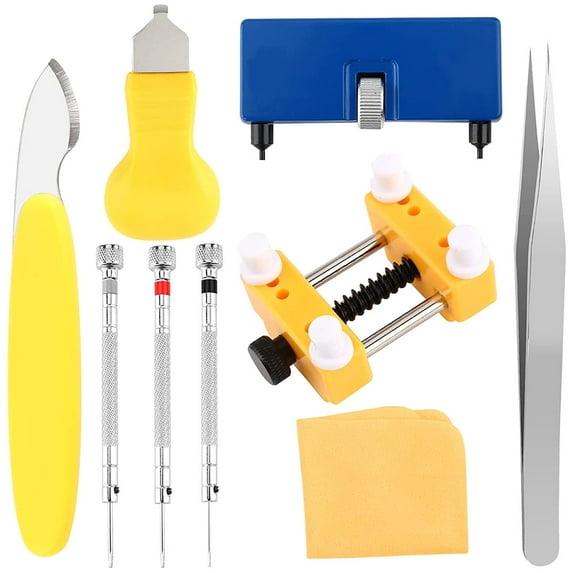 Keyohome 9 Pack Watch Repair Kit, Watch Back Remover Professional Watch Battery Replacement Tool