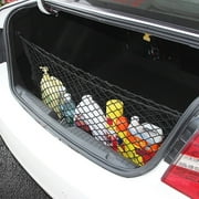 Keyohome Adjustable Elastic Universal Car Trunk Cargo Mesh Net Storage Bag Organizer Hiking Camping SUV Rear Interior Accessories