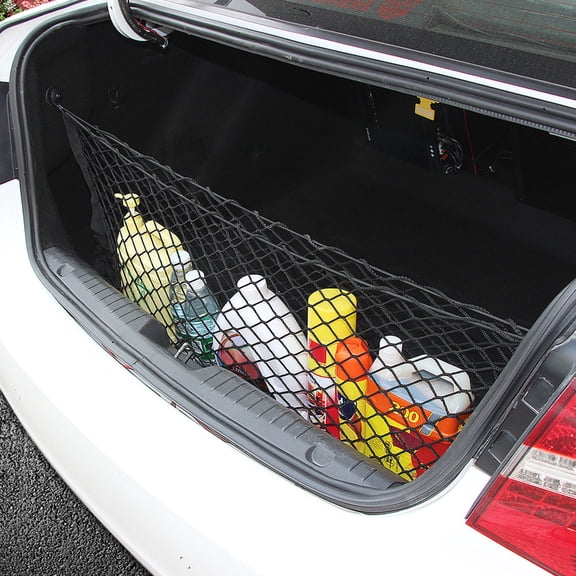 Nyidpsz Adjustable Elastic Universal Car Trunk Cargo Mesh Net Storage Bag Organizer Hiking Camping SUV Rear Interior Accessories