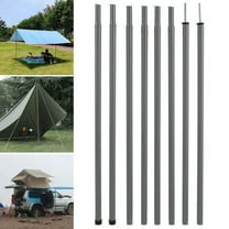 Keyohome Adjustable Universal Tent Poles Telescoping Tarp Poles Bars Iron Awning Support Rods for Camping Canopy Awning Shelter