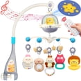 thumbnail image 1 of Keyohome Baby Crib Mobile Toys,Mobile for Crib,Hanging Mobile Arm with Music and Night Light for Baby Nursery Room,Unisex,Gray,20.87" x 22.45", 1 of 7