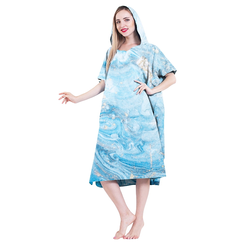 Keyohome Changing Robe Poncho Towel for Adult Surf Swimming 43.3 x 29