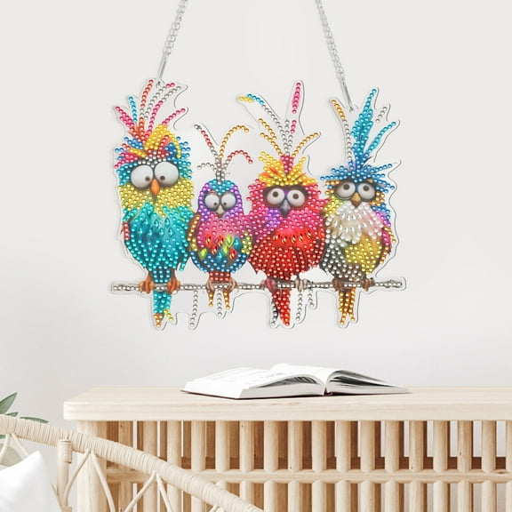 Keyohome Diamond Art Kit Decorative Rhinestone Painting Kit for Home DIY Acrylic Wall Hanging Ornament for Children Adult Beginner