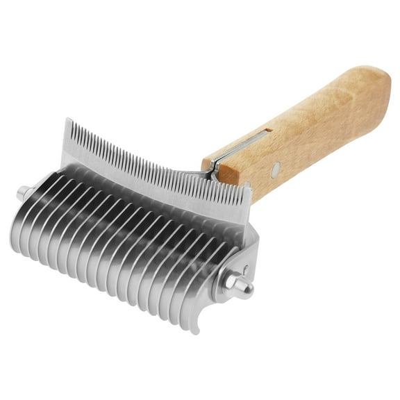 Keyohome Pet Detangler Brush 3 in 1 Dematting Comb Undercoat Rake Efficient Dog Cats Grooming Comb for Shedding Loose Hair and Matted Fur