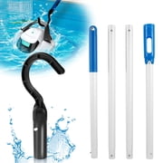 Keyohome Pool Pole Hook Detachable Plastic Pool Retrieval Hook with 60 inches Adjustable Aluminum Alloy Pole for Grabbing The Robotic Cleaner