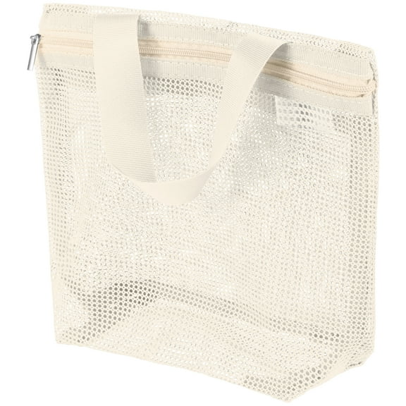 Keyohome Portable Mesh Shower Bag Quick Dry Large Capacity Shower Caddy Bag With Zipper Closure for Travel Gym Camping Beach