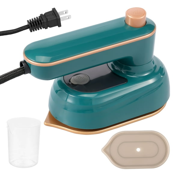 Keyohome Portable Travel Steamer Wet Dry Ironing Large Panel Rotary Garment Iron 180° Swivel Handle Mini Electric Iron With Visible 50ml Water Tank for Home Travel