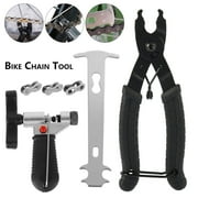 Keyohome Professional Bike Bicycle Chain Repair Tool Kit Bike Chain Breaker Splitter Hook Plier Bike Chain Removal Tool Chain Wear Indicator Chain Checker