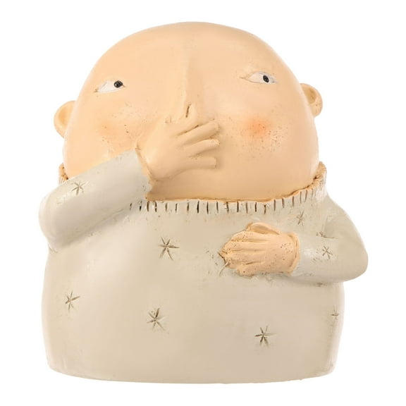 Keyohome Resin Boy Holding Nose Figurine for Toilet Shelf Humorous Holding Nose Bathroom Statue Smooth Surface Holding Nose Sculpture Decor for Bathroom Decor