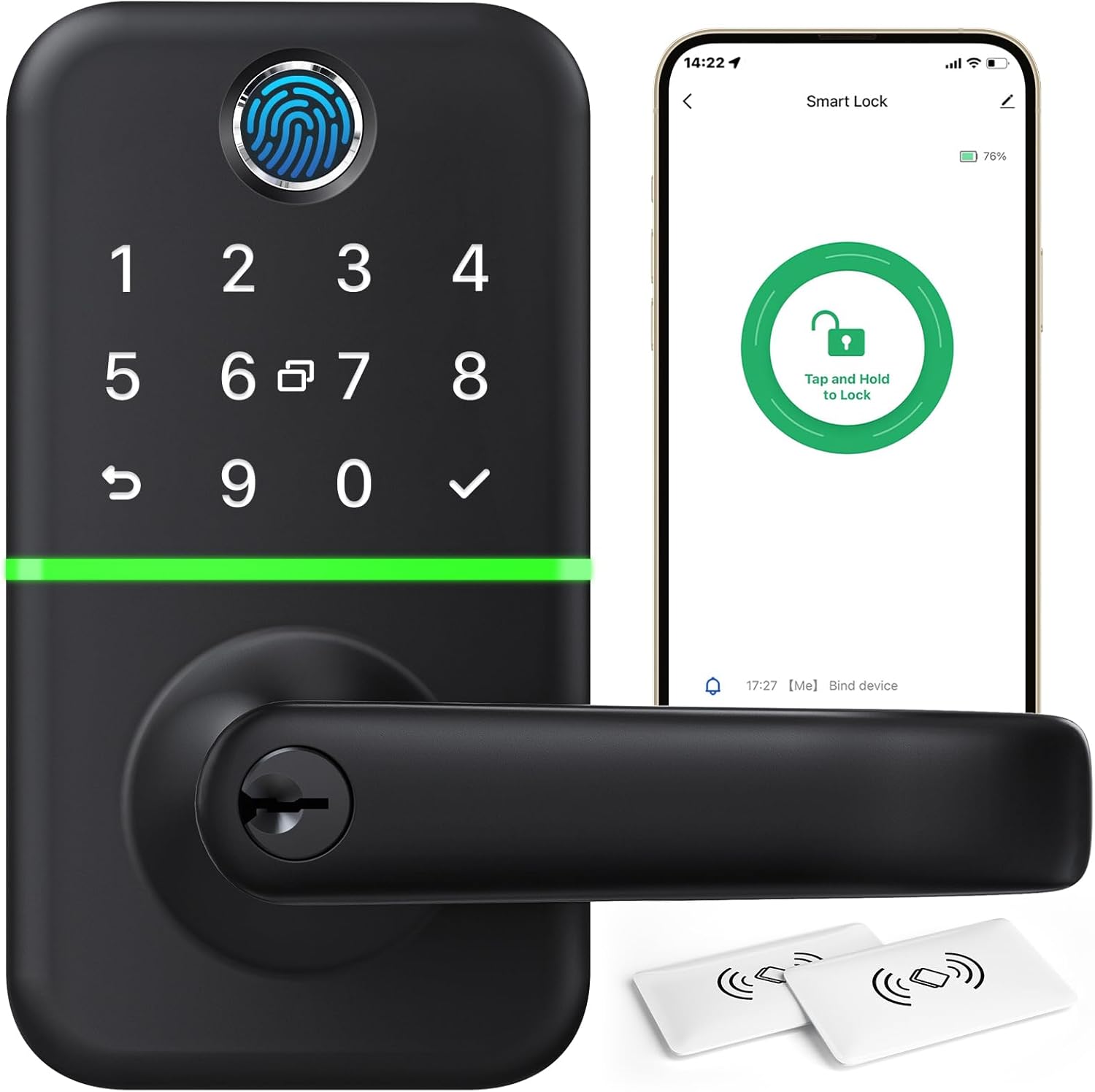 Keypad Smart Door Lock with Handle Keyless Entry Door Lock Digtal