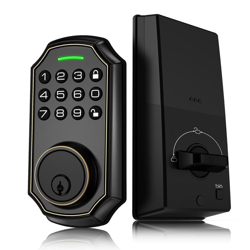 Keypad Smart Lock for Front Door, Keyless Entry Deadbolt Lock, 50 PIN ...