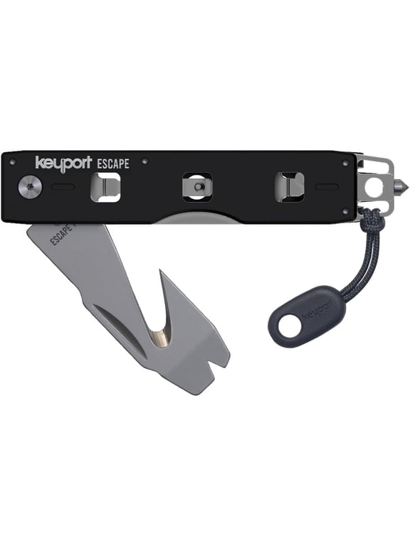 Escape Tool Kit: Car Window Breaker Seatbelt Cutter Prybar Multi-Tool | Emergency Seat Belt Cutter & Glass Breaker Keychain Tool | Tungsten Carbide Mini Safety Hammer | Auto Glass Punch Tool