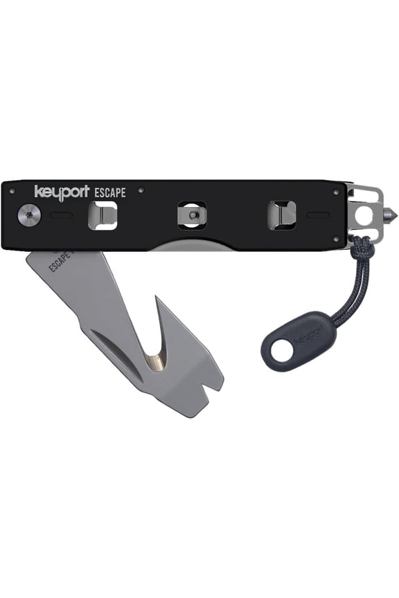 Escape Tool Kit: Car Window Breaker Seatbelt Cutter Prybar Multi-Tool | Emergency Seat Belt Cutter & Glass Breaker Keychain Tool | Tungsten Carbide Mini Safety Hammer | Auto Glass Punch Tool