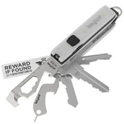 Keyport Pivot 2.0 Essential Plus Bundle (Silver Aluminum) - EDC Key Organizer + Keychain Flashlight + 10-in-1 Multi-Tool All-in-One