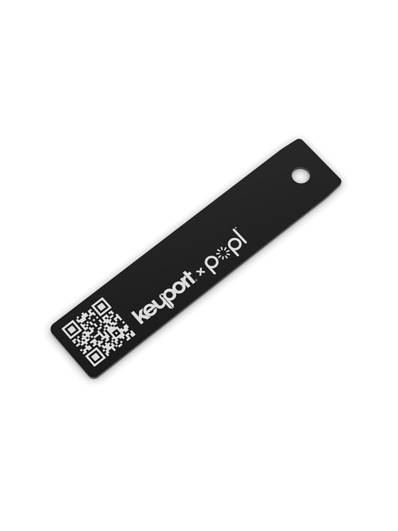 x Popl Digital ME Key - Smallest NFC Digital Business Card w/ QR Code for Key Organizers & Keychains