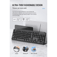 thumbnail image 1 of Keyquest USB Wired Keyboard Quiet Keys Ergonomic Full Size Plug and Play for Office Desktop Laptop, 1 of 5