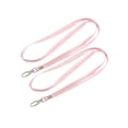 thumbnail image 1 of Keyring Pink Nylon Neck Strap String Holder Lanyard 16.1" Length 2Pcs, 1 of 1
