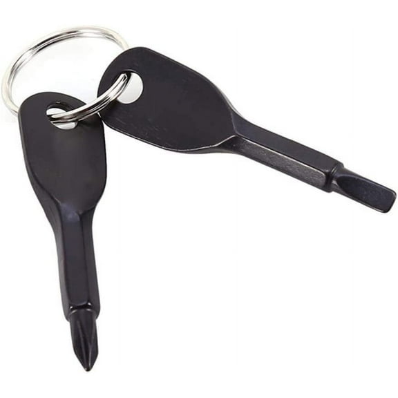 Keyring Screwdriver, Outdoor Pocket Tool Pocket Repair Tool Portable Screwdriver Set for Homeowners