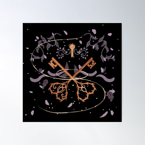 Keys - Inktober 2020 Poster Wall Art, Modern Wall Decor For Living Room Bedroom, 24x36 UNFRAMED