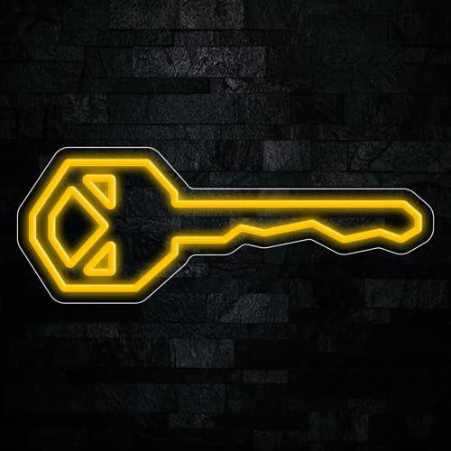 Key Neon Keys LED Neon Sign 24
