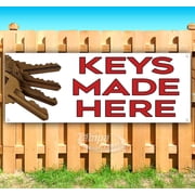 Keys Made Here 13 oz Vinyl Banner With Metal Grommets