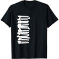 thumbnail image 1 of Keys Music Notes Keyboard Playing Piano Synthesizer Gift T-Shirt, 1 of 4