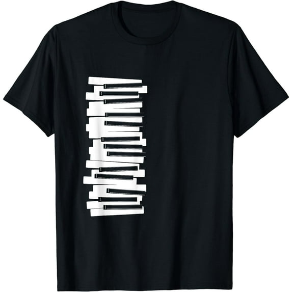 Keys Music Notes Keyboard Playing Piano Synthesizer Gift T-Shirt
